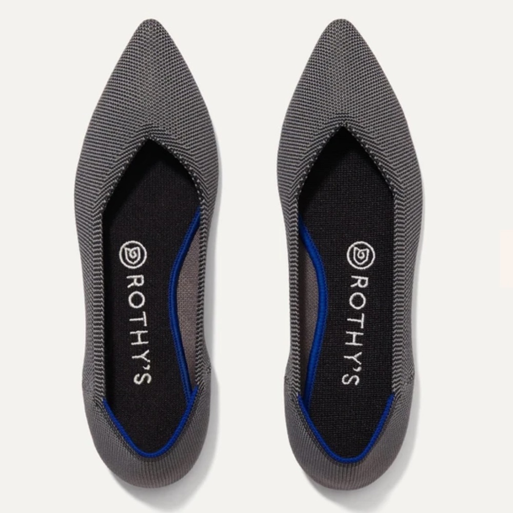 9.5 “the point” in Cloud Grey Birdseye by Rothy’s
